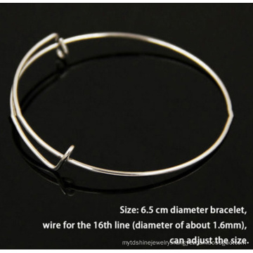 Handmade Women′s Expandable Wire Adjustable Bangle Bracelet